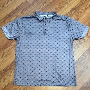 Men's Gray/purple Polo Shirt